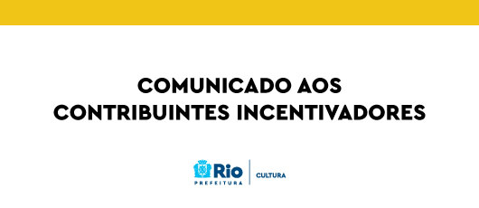 comunicado contribuinte incentivador