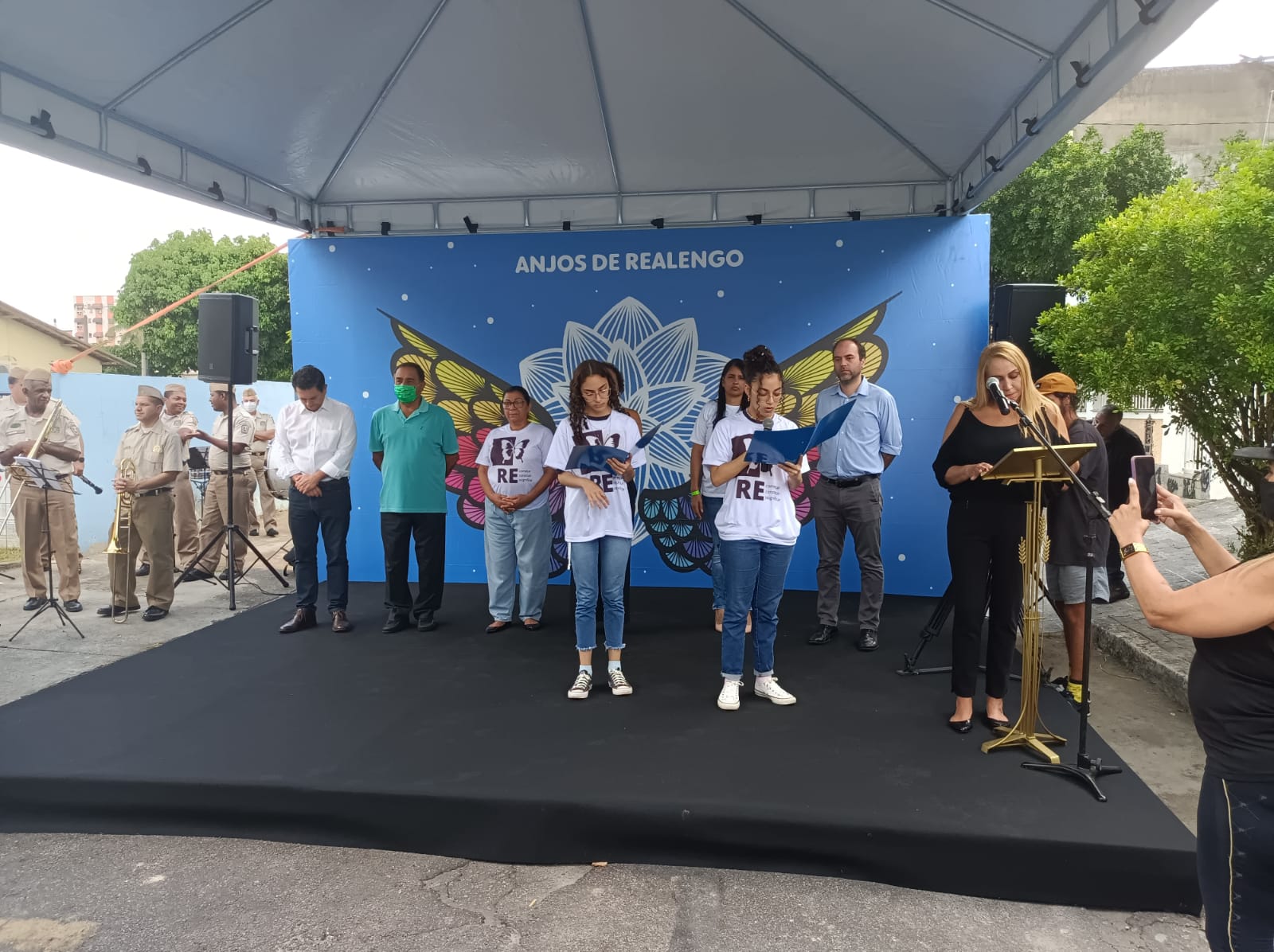 Homenagem aos alunos da Escola Tasso da Silveira